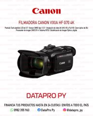 Filmadora Canon Vixia HF G70 4K